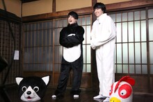 着ぐるみアクターに扮したユースケとタカシ。