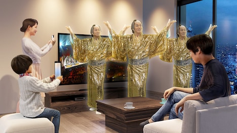 「THE MUSIC DAY AR」に登場する松平健のイメージ。(c)日本テレビ