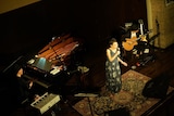 笹川美和のライブの様子。(photo by shiori nakamura)