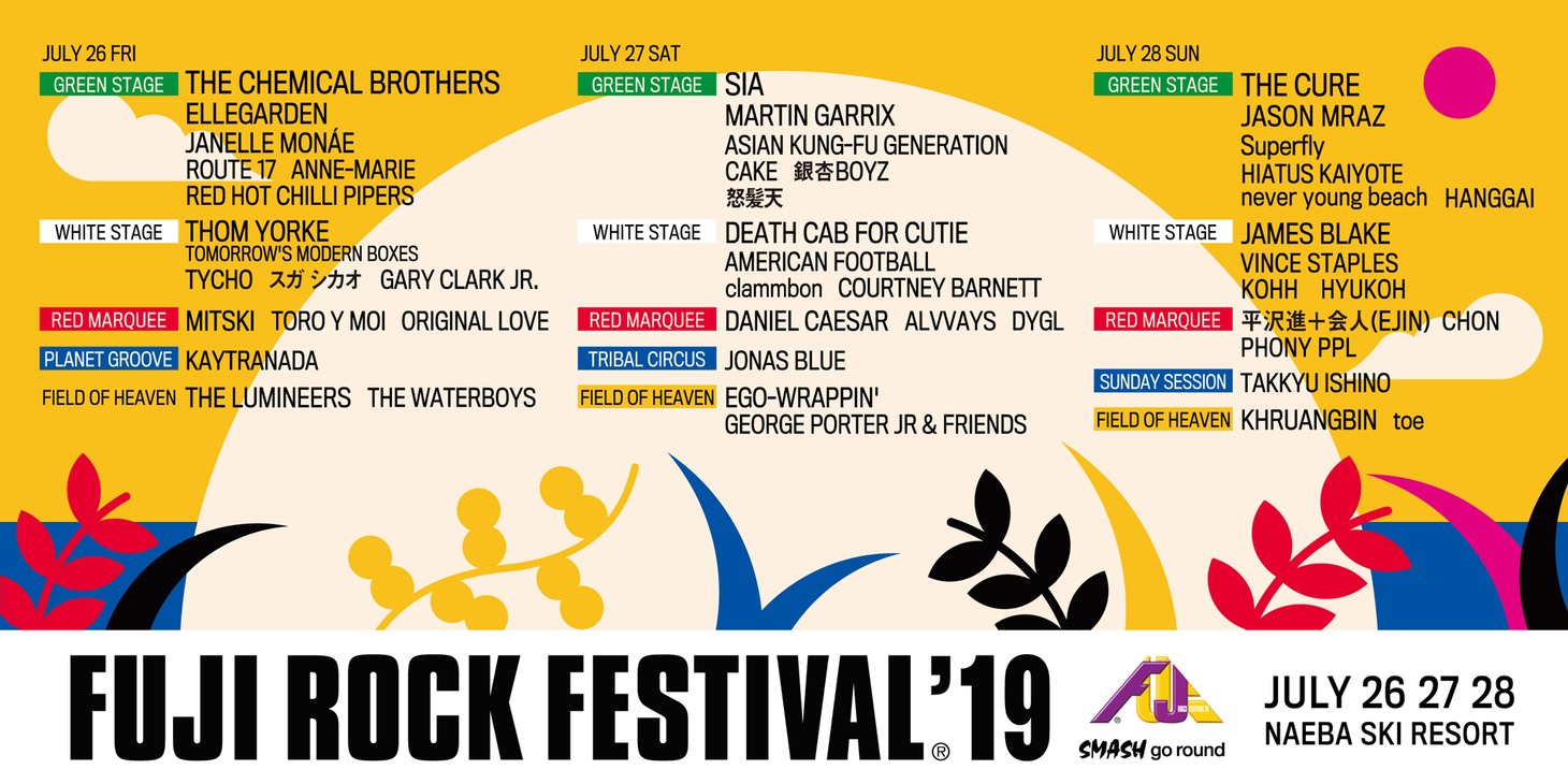 「FUJI ROCK FESTIVAL '19」キービジュアル