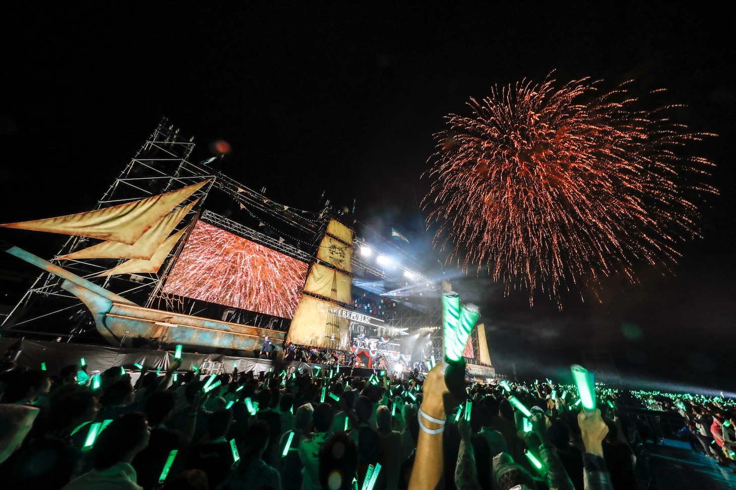 欅坂46「欅共和国2019」の様子。（撮影：上山陽介）