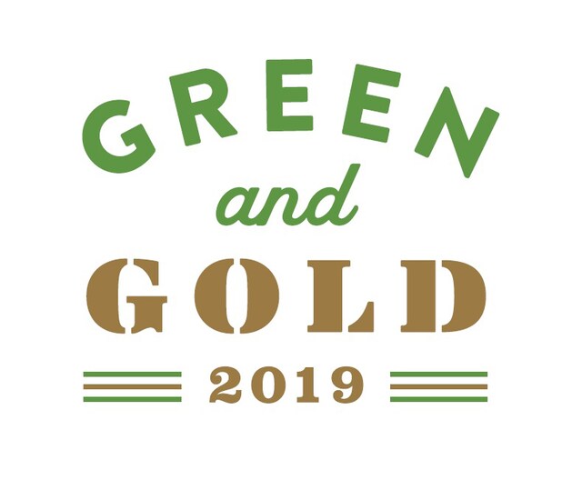 「GREEN and GOLD 2019」ロゴ