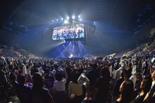 ナオト・インティライミ「ナオトの日 スペシャルLIVE 2019＠マリンメッセ福岡 ～今年は博多で待っとるよ！すごかぁ、たのしかぁ、最高か！みんなで来たらよかろうもん！ナオトの日やけん、楽しむばい～」の様子。（撮影：樋渡新一、日隈天明）