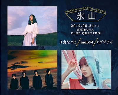 「HIGUCHIAI presents 好きな人の好きな人 - 氷 山 -」告知ビジュアル