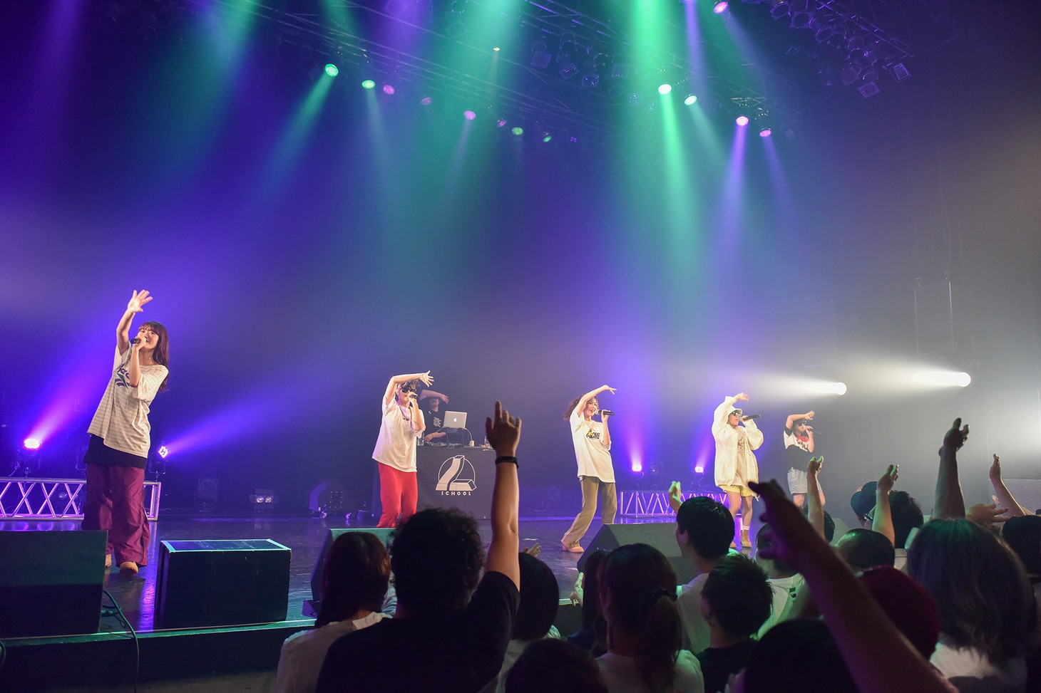 「lyrical school ONEMAN SHORT TOUR 2019 "ROAD SHOW"＠川崎CLUB CITTA'」の様子。