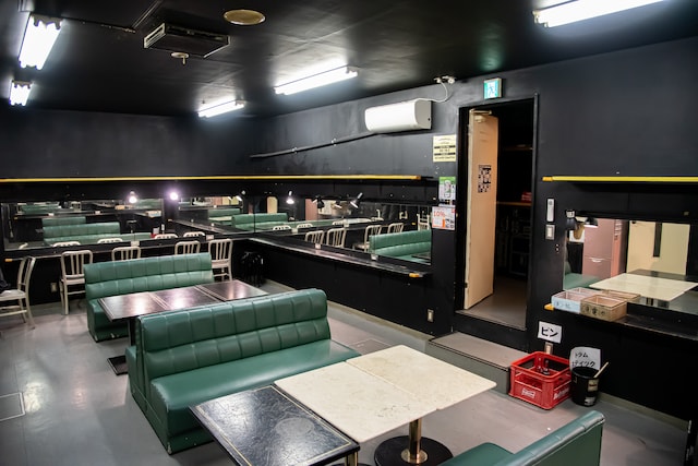 高崎clubFLEEZの楽屋。