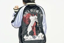 しばたありぼぼの総刺繍スカジャン。