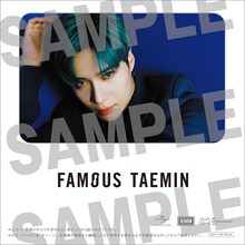 テミン「FAMOUS」TSUTAYA予約購入特典のICカードステッカー。