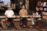 左から西寺郷太、矢作兼、石橋貴明。