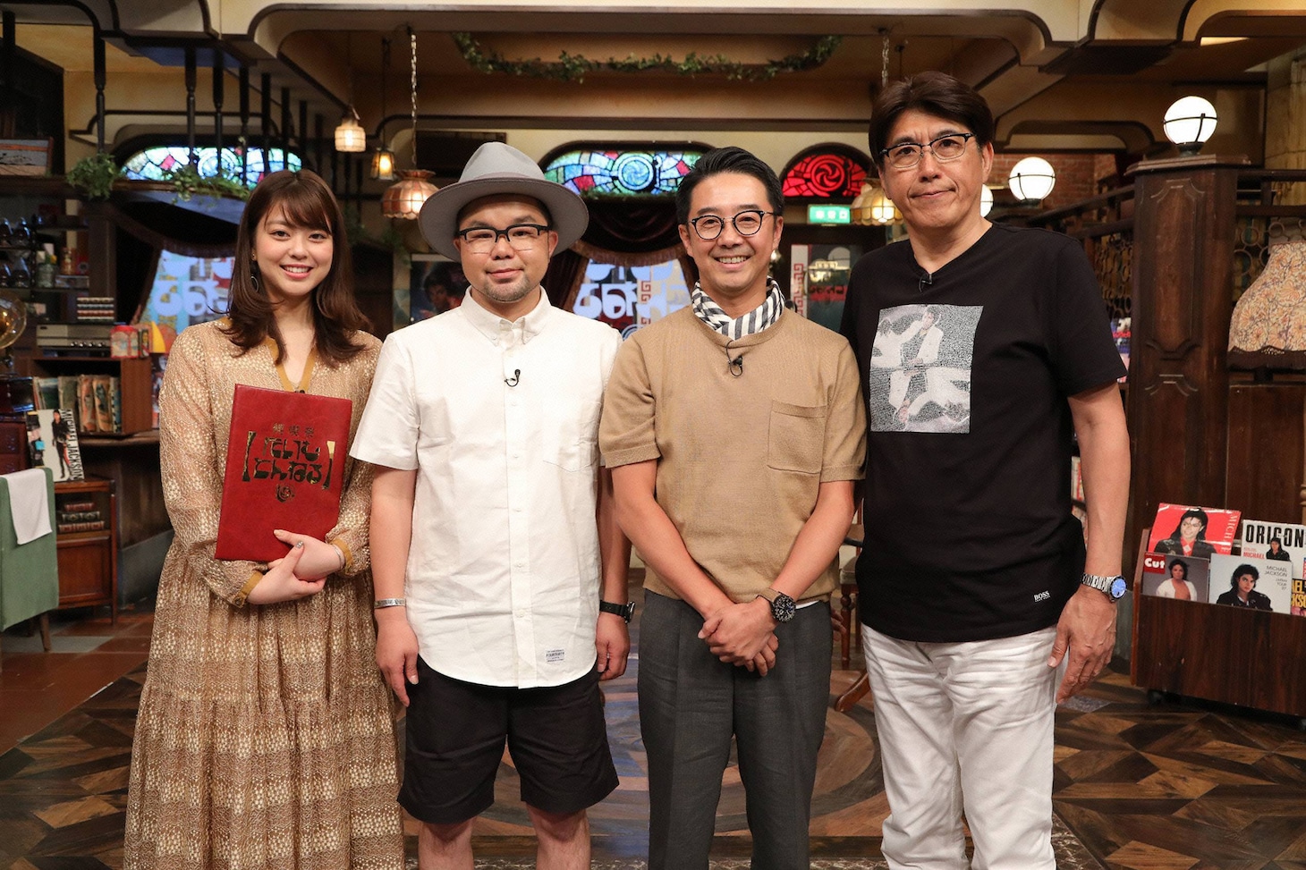 左から杉原千尋、西寺郷太、矢作兼、石橋貴明。