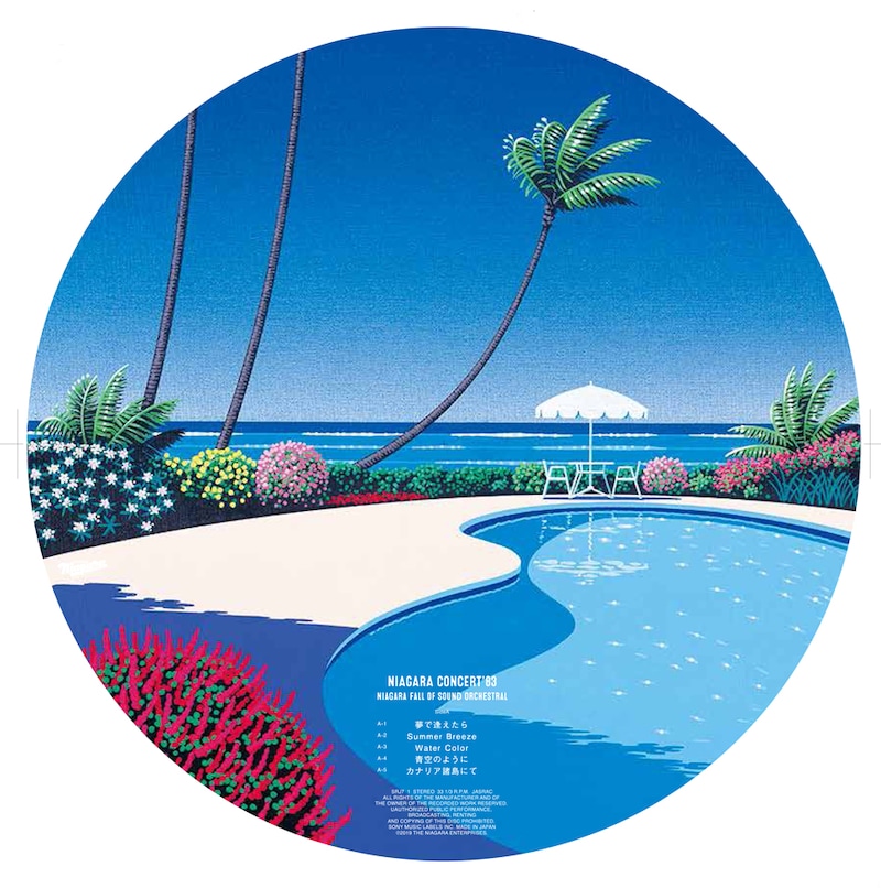 大滝詠一「NIAGARA CONCERT '83 / NIAGARA FALL OF SOUND ORCHESTRAL」ピクチャー盤アナログ ジャケット (c) Hiroshi Nagai