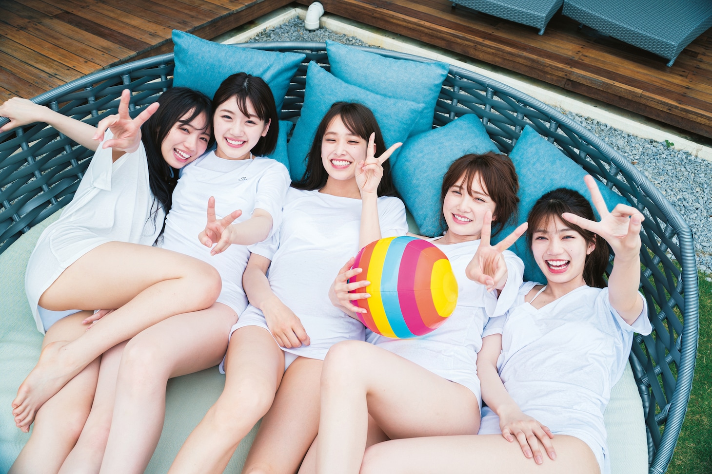 日向坂46「立ち漕ぎ」より。（撮影：YOROKOBI）
