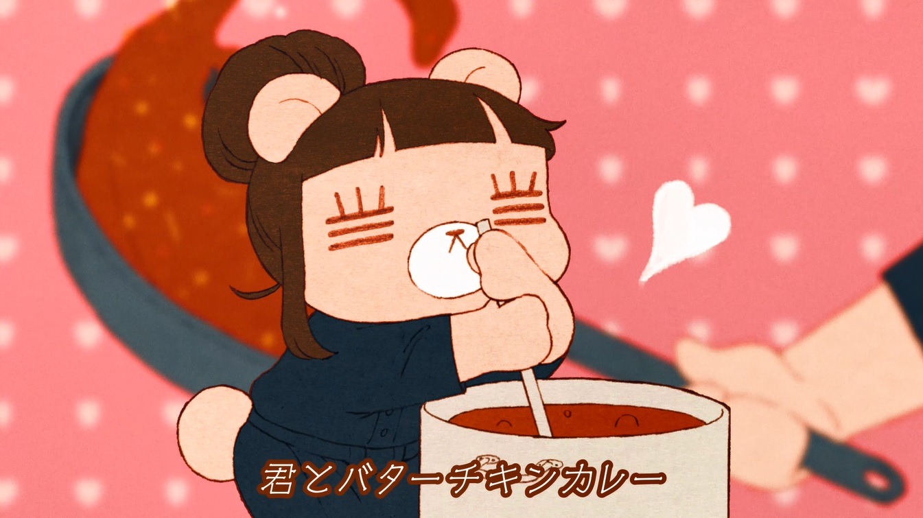 コレサワ「ガストで君とバターチキンカレー」ミュージックビデオより。