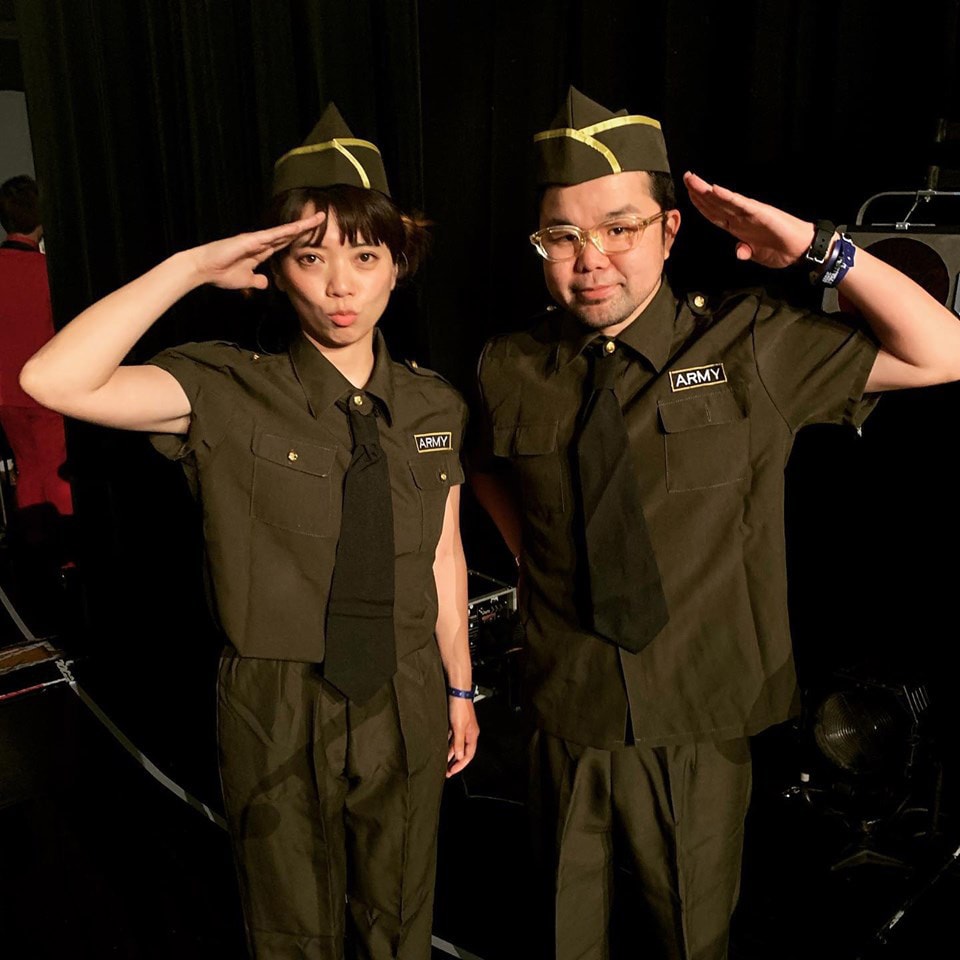 西寺郷太(NONA REEVES)とのユニット・ごまごまCLUB。(写真提供:西寺郷太)