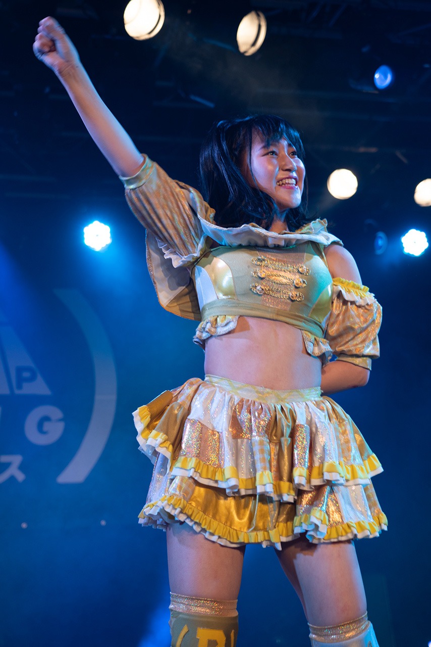 アップアップガールズ（プロレス）のらく。（写真提供：YU-Mエンターテインメント）