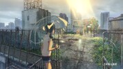 サントリー天然水の新CM「手のひらを空に（雨）」編より。(c)2019「天気の子」製作委員会