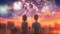 サントリー天然水の新CM「手のひらを空に（雨）」編より。(c)2019「天気の子」製作委員会