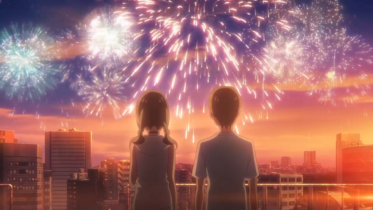 サントリー天然水の新CM「手のひらを空に（雨）」編より。(c)2019「天気の子」製作委員会