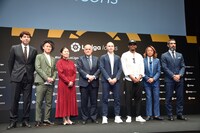 「アンドレス・イニエスタ選手 ラ・リーガ公式アイコン就任発表会」の様子。