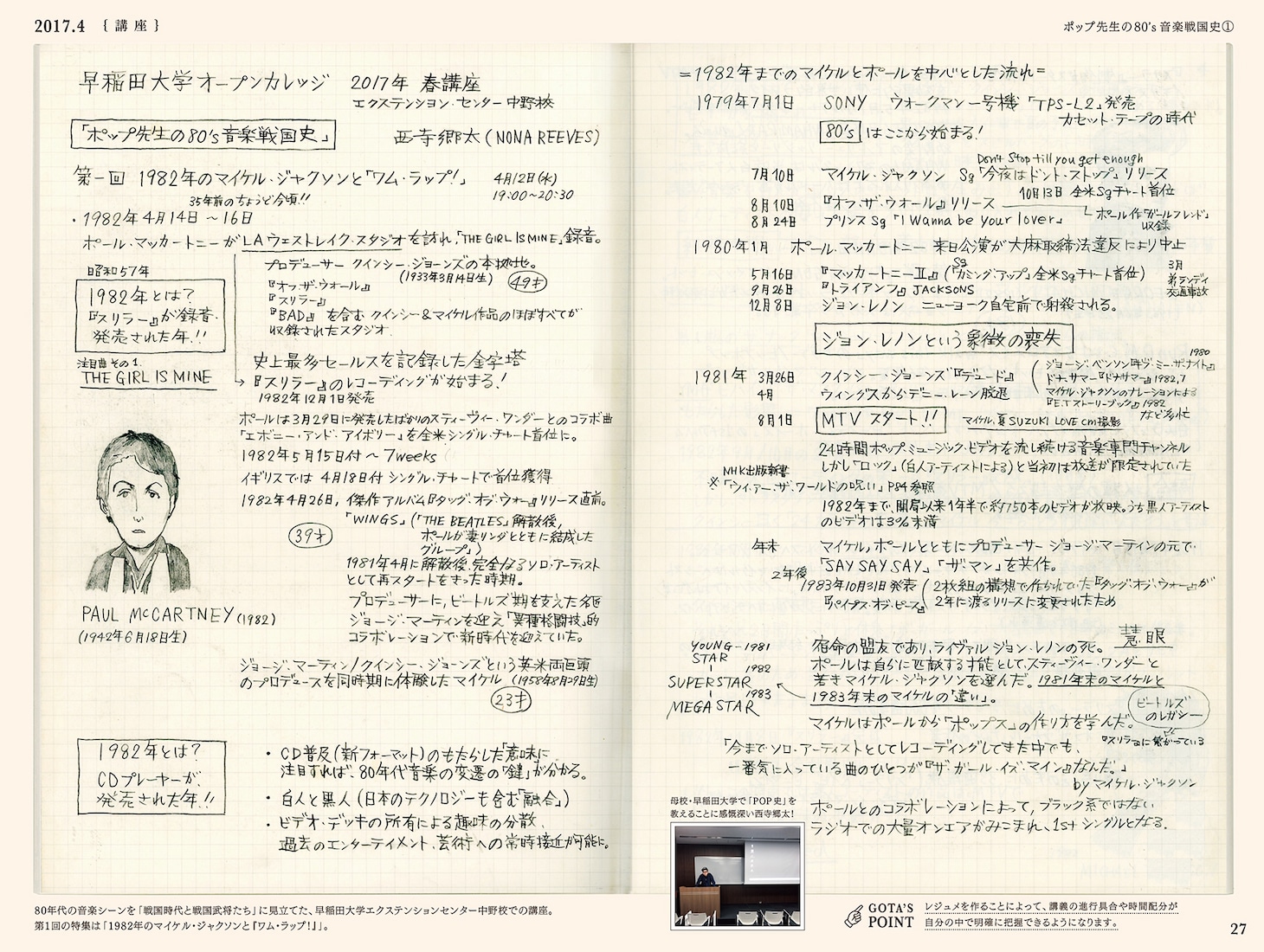 西寺郷太（NONA REEVES）「伝わるノートマジック」より。