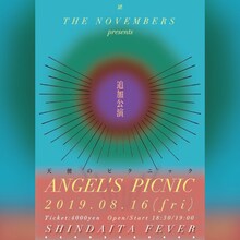 「THE NOVEMBERS presents "天使のピクニック"」追加公演の告知ビジュアル。