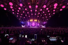 「Coachella Valley Music and Arts Festival」でのBLACKPINKのステージ。