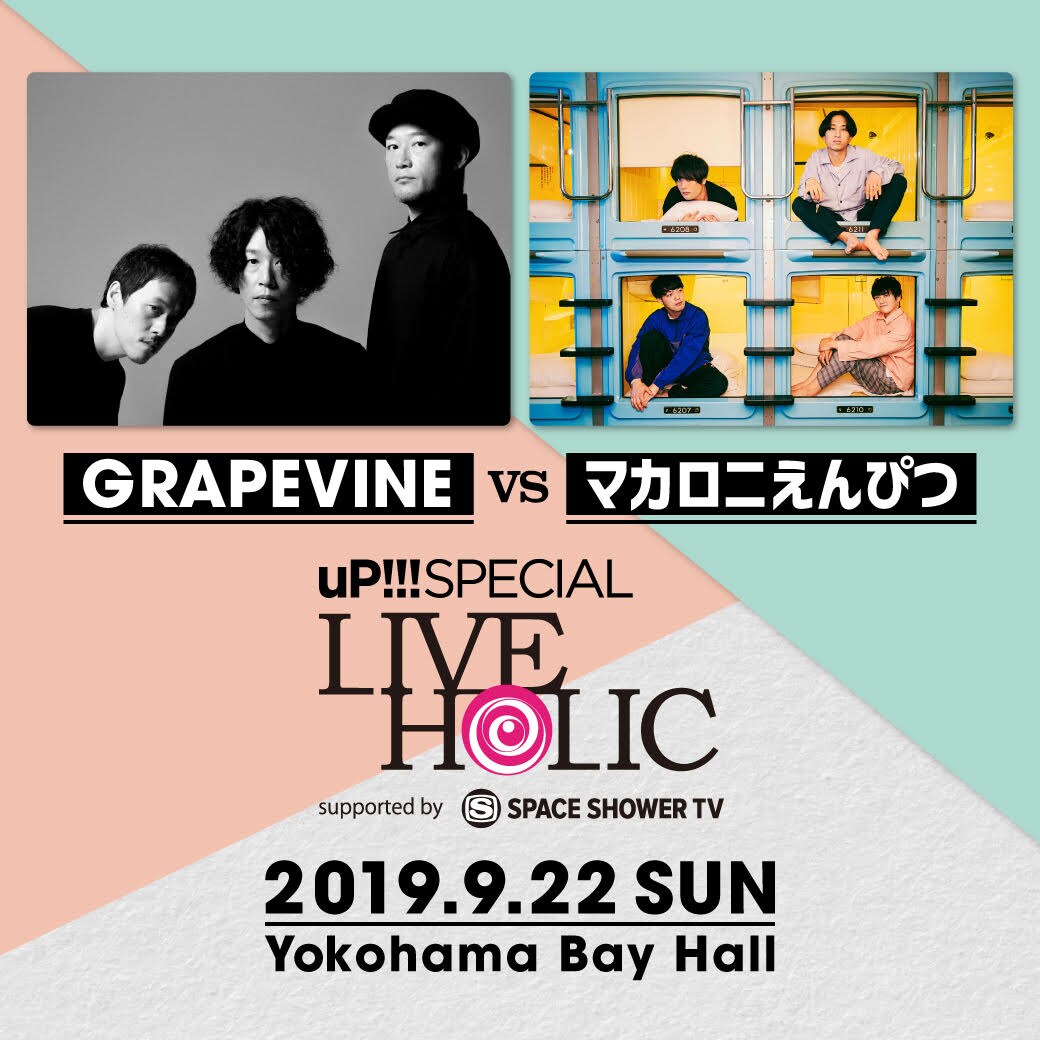GRAPEVINEとマカロニえんぴつ、「LIVE HOLIC」で初ツーマン