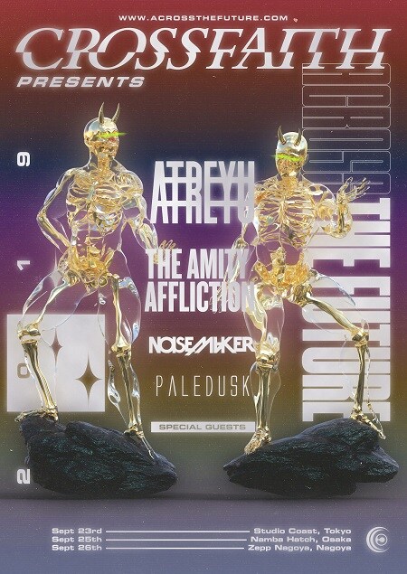 Crossfaith「ACROSS THE FUTURE 2019」フライヤー