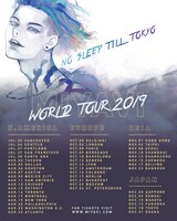 MIYAVI「"NO SLEEP TILL TOKYO" World Tour 2019」告知ビジュアル