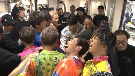 「LIVE DA PUMP 2019 THANX!!!!!!! FINAL」の舞台裏。(c)フジテレビ