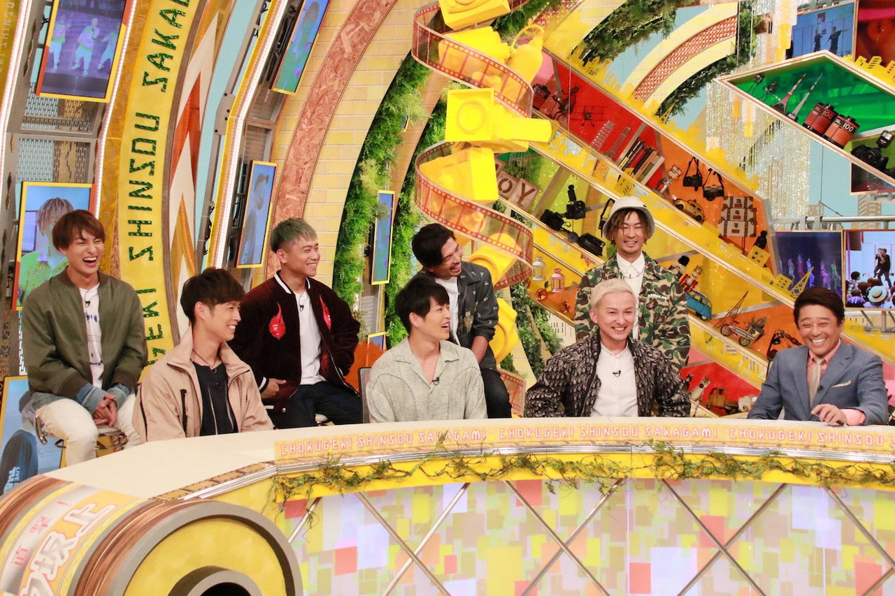 フジテレビ系「直撃！シンソウ坂上」スタジオゲストとして登場したDA PUMP。(c)フジテレビ