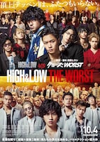 「HiGH&LOW THE WORST」ポスタービジュアル (c)2019「HiGH&LOW THE WORST」製作委員会 (c)髙橋ヒロシ（秋田書店）  HI-AX