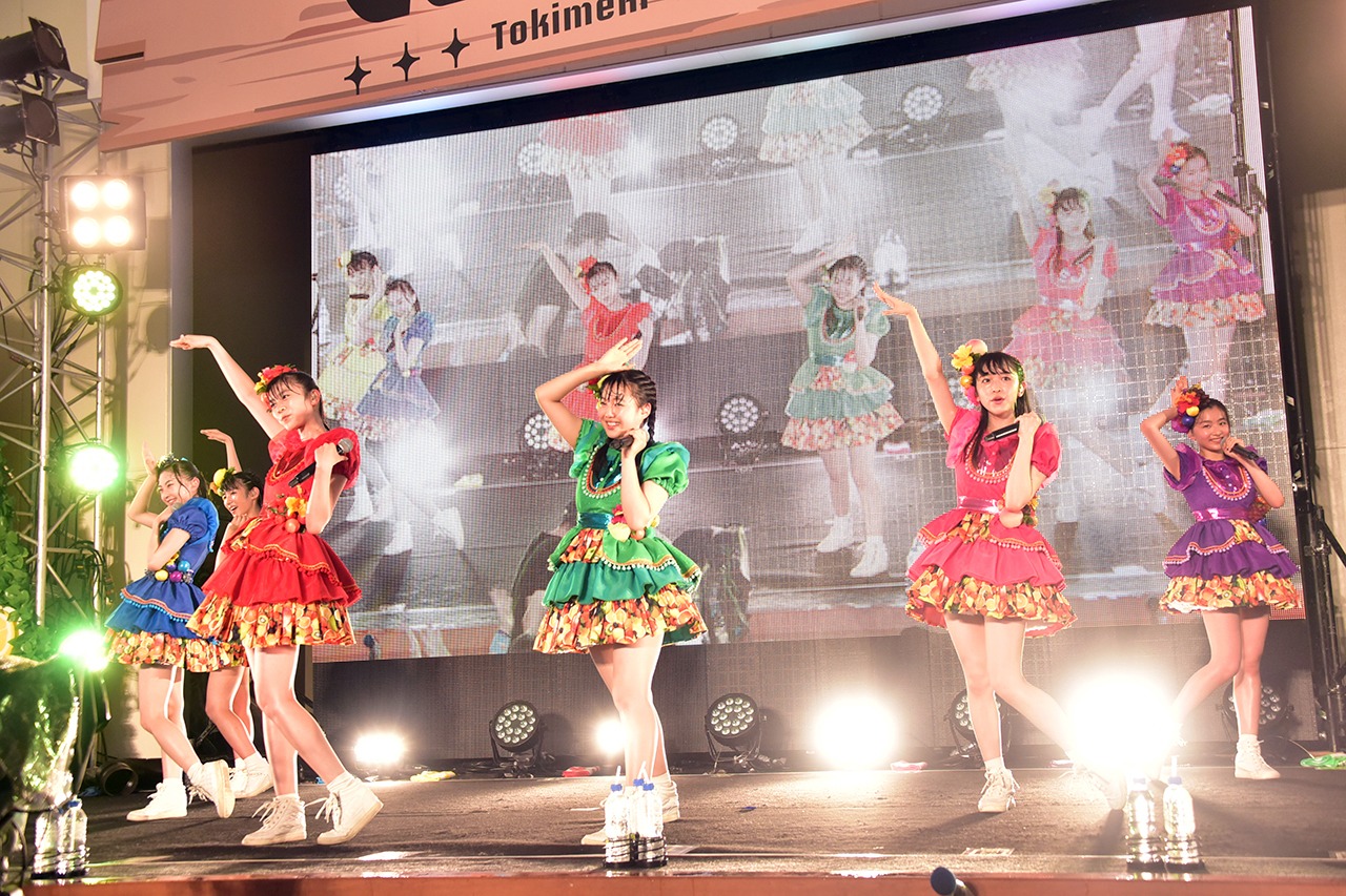 ときめき▽宣伝部「▽ときめき▽夏のびっちょり祭り2019」の様子。