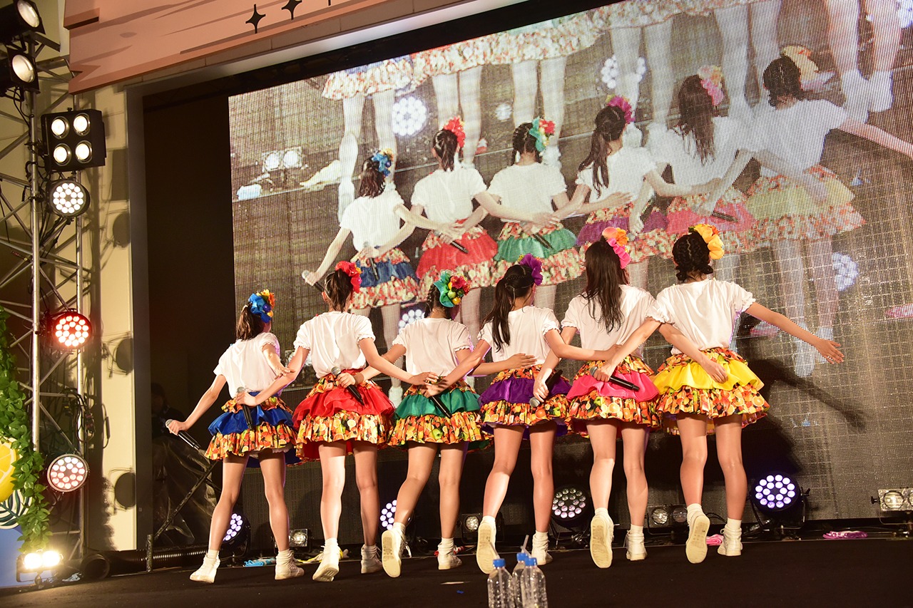 ときめき▽宣伝部「▽ときめき▽夏のびっちょり祭り2019」の様子。