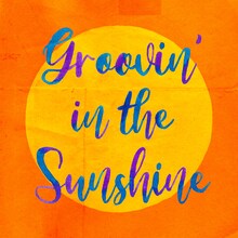 DJ HASEBE「Groovin' in the Sunshine feat. BASI & 向井太一」ジャケット