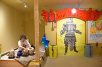 U-zhaanのタブラ修業「Chilla: 40 Days Drumming」初日の様子。