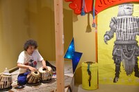 U-zhaanのタブラ修業「Chilla: 40 Days Drumming」初日の様子。