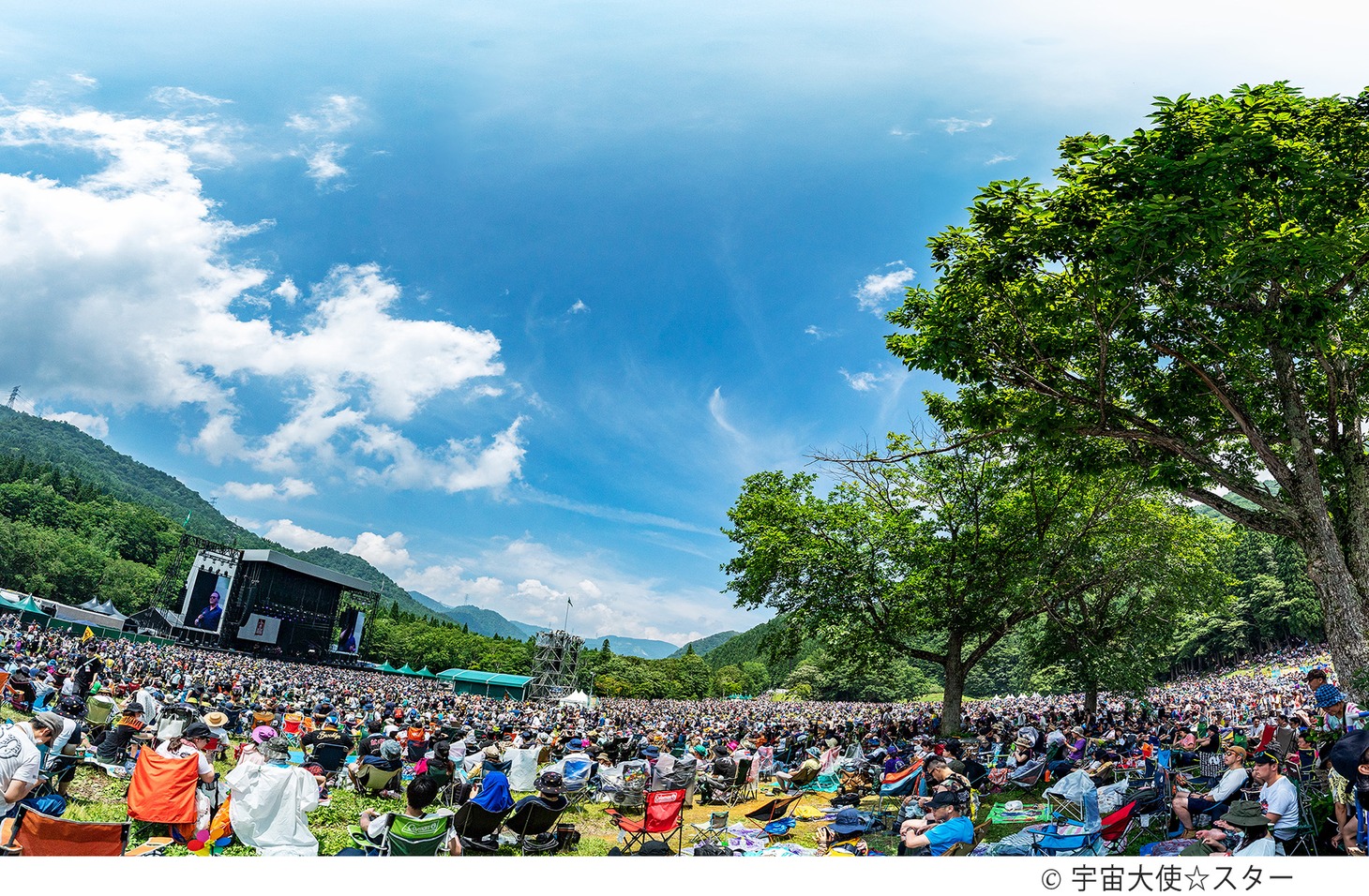 GREEN STAGEの様子。（Photo by 宇宙大使☆スター）