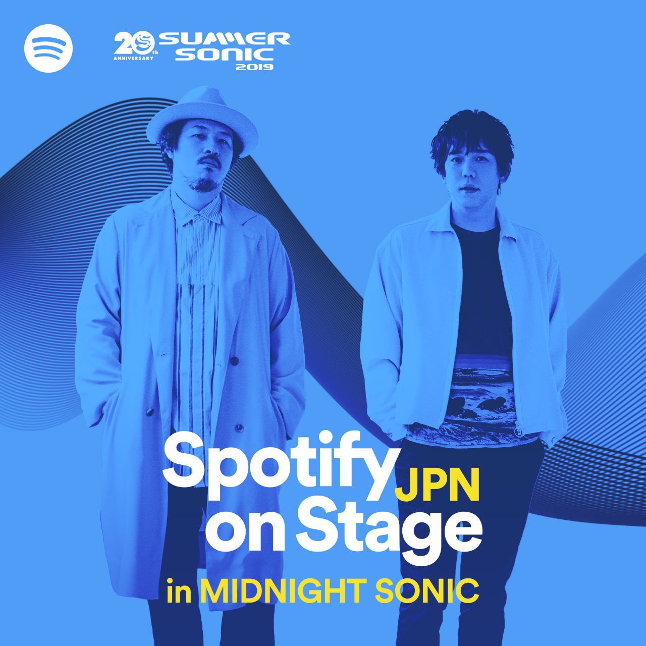 「Spotify on Stage in MIDNIGHT SONIC」に出演するスキマスイッチ。