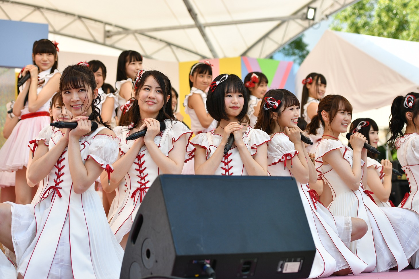 NGT48が出演した「TOKYO IDOL FESTIVAL 2019」2日目SMILE GARDENの様子。