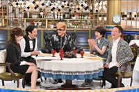 左から宇賀神メグ、徳井義実、綾小路翔、光浦靖子、高橋茂雄。 (c)TBS