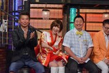 左から勝俣州和、手島優、フォーリンデブはっしー、生島ヒロシ。(c)読売テレビ