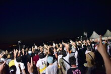 amiinAとsora tob sakanaによるコラボステージの様子。