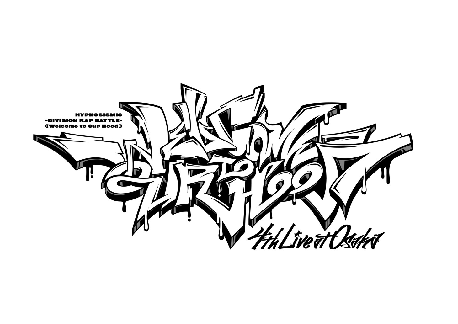 「ヒプノシスマイク-Division Rap Battle-4th LIVE@オオサカ《Welcome to our Hood》」ロゴ