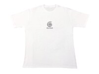 ポップアップストアで販売されるアンモナイトTシャツ（ホワイト）。