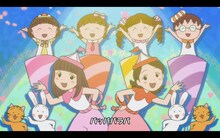 ももいろクローバーZ「おどるポンポコリン」ミュージックビデオのワンシーン。