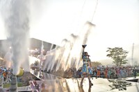 私立恵比寿中学「エビ中 夏のファミリー遠足 略してファミえん令和元年in山中湖」の様子。