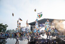 私立恵比寿中学「エビ中 夏のファミリー遠足 略してファミえん 令和元年 in 山中湖」の様子。