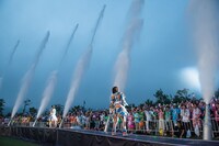 私立恵比寿中学「エビ中 夏のファミリー遠足 略してファミえん 令和元年 in 山中湖」の様子。