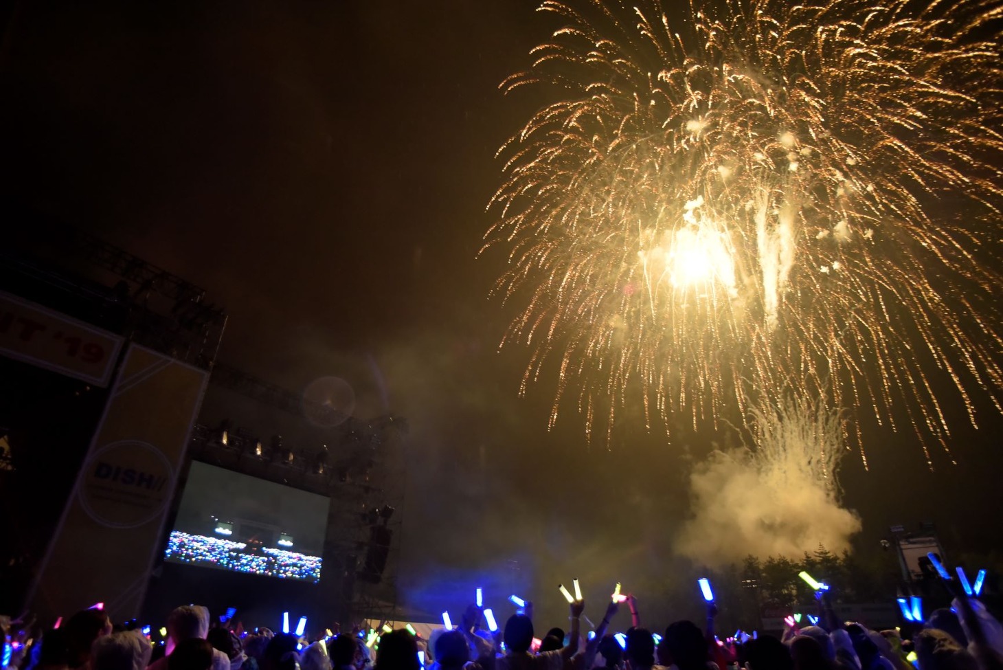 「DISH// SUMMER AMUSEMENT' 19 [Junkfood Attraction]」の様子。